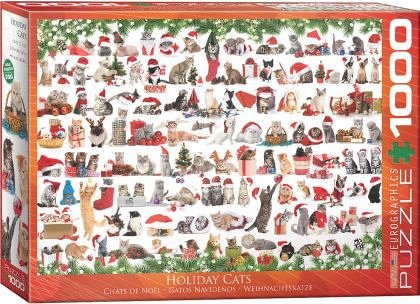 Puzzle Eurographics - Holiday Cats, 1.000 piese (62269)