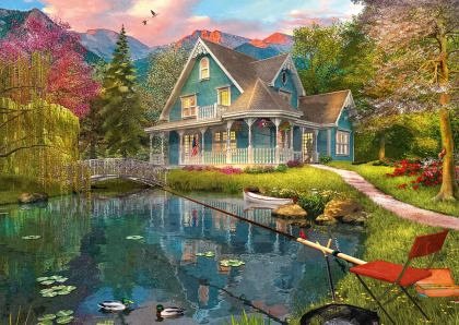 Puzzle Schmidt - Lakeside Retirement Home, 1.000 piese (59619)