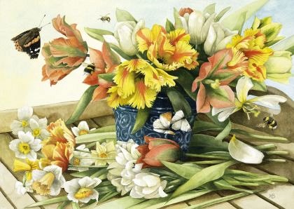 Puzzle Schmidt - Marjolein Bastin: Spring Blossoms, 1.000 piese (59573)