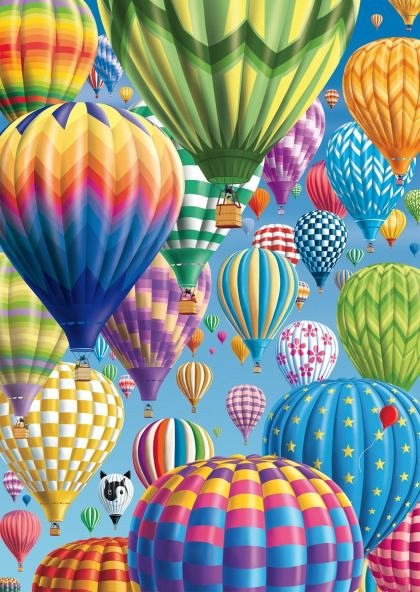 Puzzle Schmidt - Baloane colorate pe cer, 1.000 piese (58286)