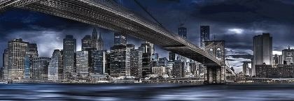 Puzzle panoramic Schmidt - Manfred Voss: New York, Dark Night, 1.000 piese (59621)