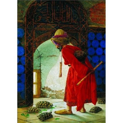 Puzzle Gold Puzzle - Osman Hamdi Bey: The Turtle Trainer, 1.000 piese