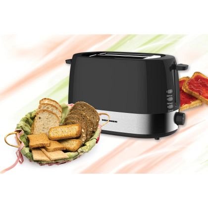 Prajitor de paine Heinner Roastit 850 HTP-850BK, 720 - 850W, 7 niveluri de rumenire, decongelare, re
