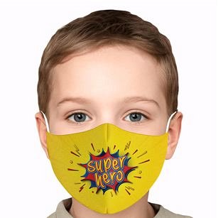 Masca de protectie din textil "Super Hero", cu filtru de protectie, pentru copii, 2-7 ani