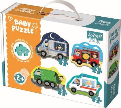 Puzzle Trefl Baby Clasic - Vehicule si meserii