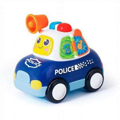 Jucarie interactiva Hola Toys - Masina de politie, cu lumini si sunete