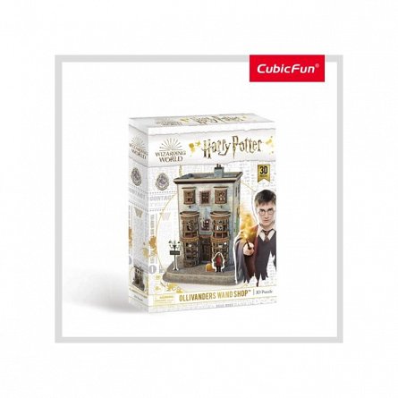 Puzzle 3D CubicFun - Harry Potter - Magazin Ollivanders, 66 piese