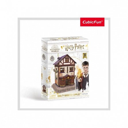 Puzzle 3D CubicFun - Harry Potter - Magazin Quality Quidditch, 71 piese