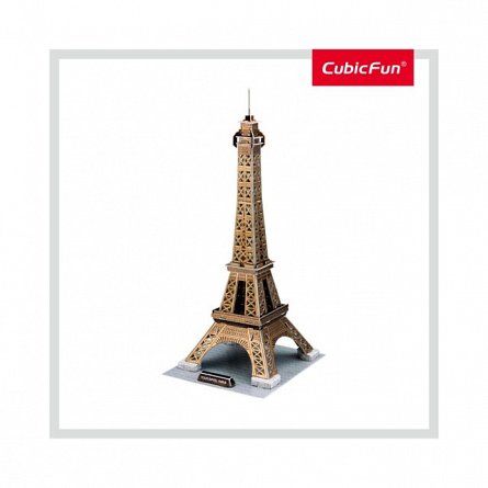 Puzzle 3D CubicFun - Turnul Eiffel, 43 piese