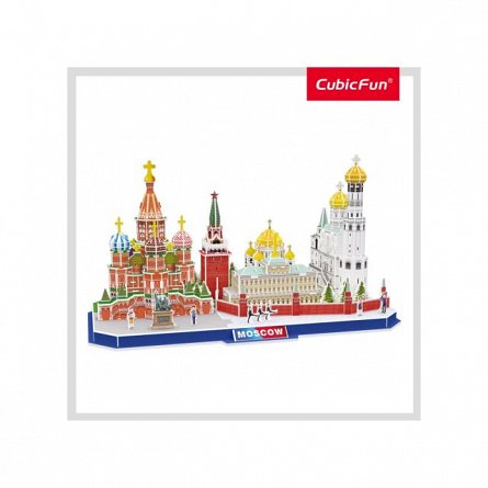 Puzzle 3D CubicFun - Moscova, 107 piese