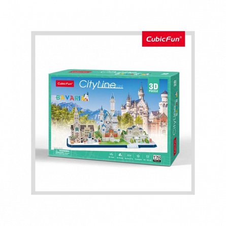 Puzzle 3D CubicFun - Bavaria, 178 piese