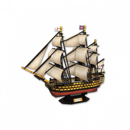 Puzzle 3D CubicFun - Nava HMS Victory, 189 piese