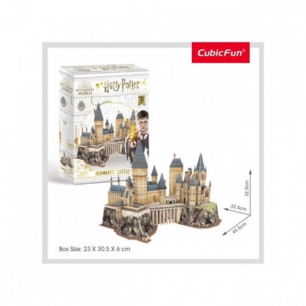 Puzzle 3D CubicFun - Harry Potter - Castelul, 197 piese