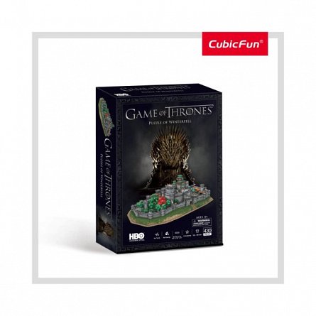Puzzle 3D CubicFun - Game of Thrones - Winterfell, 430 piese