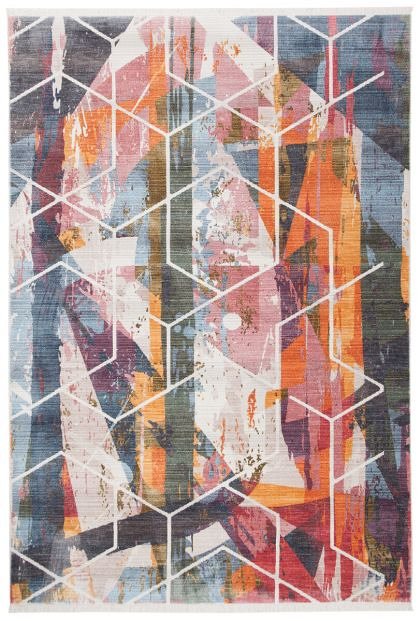 Covor Decorino modern si geometric Byron, multicolor, 40x60 cm