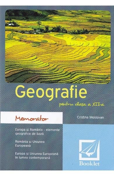 Memorator de geografie. Clasa a 12-a