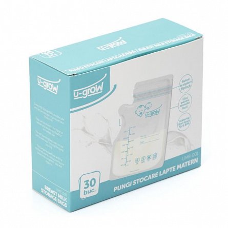 U-grow Pungi stocare lapte matern 30buc
