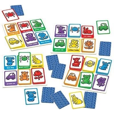 Joc educativ loto Catelusii, Limba Engleza, Orchard Toys