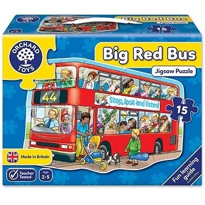 Puzzle de podea Autobuzul, 15 piese, Orchard Toys