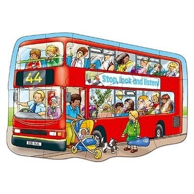 Puzzle de podea Autobuzul, 15 piese, Orchard Toys