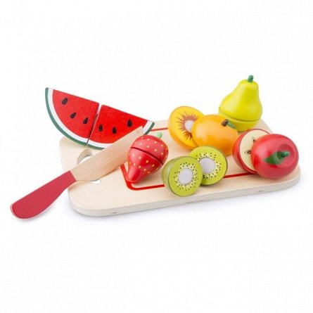 Platou cu fructe din lemn New Class Toys
