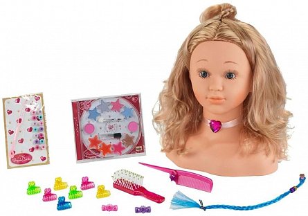 Papusa Klein Printesa Coralie - Bust pentru machiat si coafat
