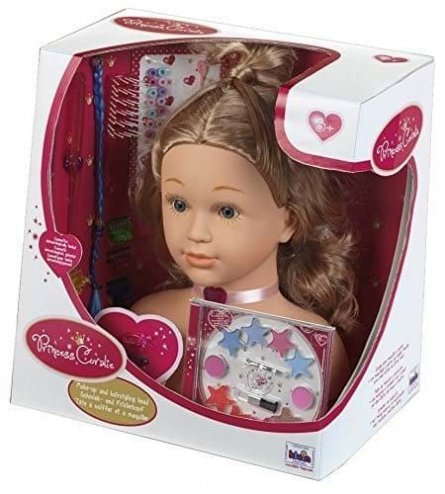 Papusa Klein Printesa Coralie - Bust pentru machiat si coafat