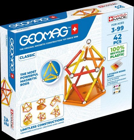 Geomag - Set constructie magnetic Classic Green Line, 42 piese