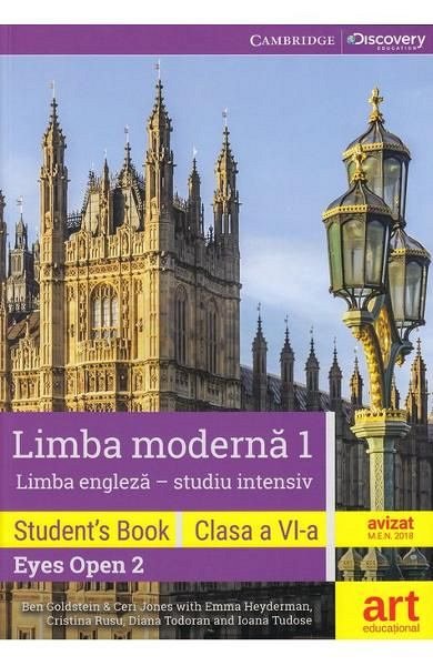 Eyes open 2. Limba engleza. Limba moderna 1 (intensiv). Clasa a 6-a. Student's book + 2 CD + DVD