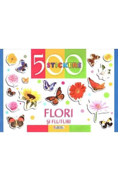 500 stickere. flori si fluturi