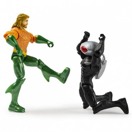 Set 2 figurine Aquaman si Black Manta, cu 6 accesorii