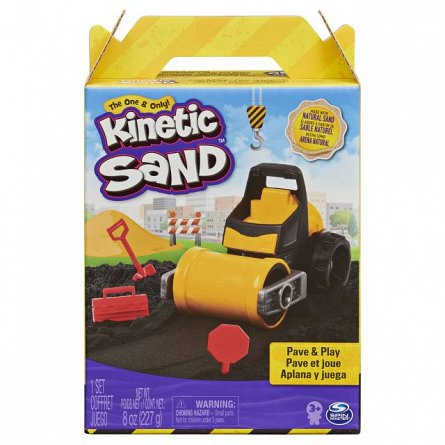 Kinetic Sand - Set constructii, Asfalteaza si niveleaza