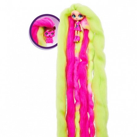 Set figurine Candy Locks - Straw Carrie Mudslide, cu par parfumat