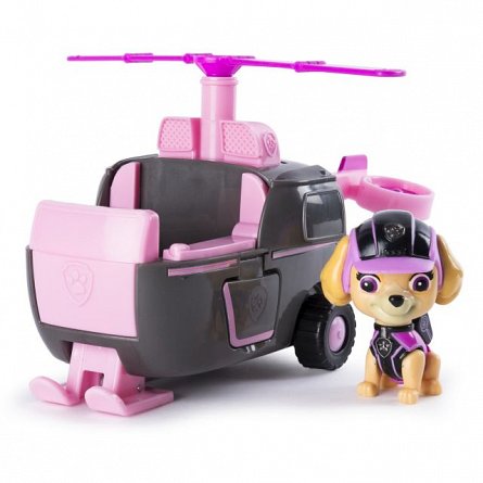 Figurina Patrula Catelusilor - Set elicopter cu figurina, Skye