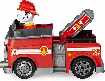 Masina cu radiocomanda Patrula Catelusilor - Marshall si masina de pompieri