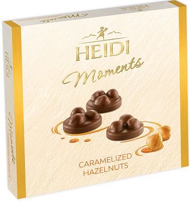 Heidi Moments, Praline ciocolata din lapte si alune de padure caramelizate