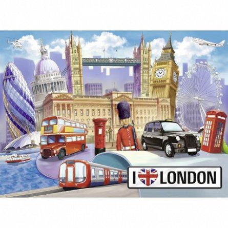 Puzzle Londra, 100 piese, Ravensburger