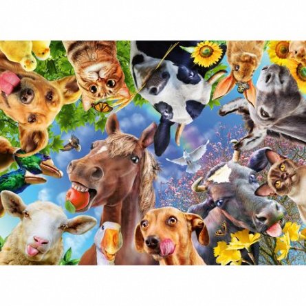 Puzzle Portret cu animale, 200 piese, Ravensburger