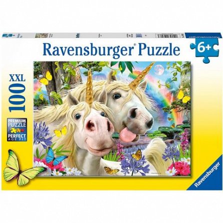 Puzzle Selfie cu Unicorni, 100 piese, Ravensburger