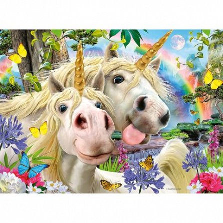 Puzzle Selfie cu Unicorni, 100 piese, Ravensburger