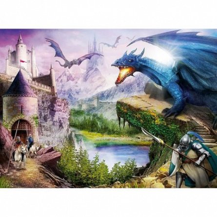 Puzzle Castel si Dragoni, 200 piese, Ravensburger