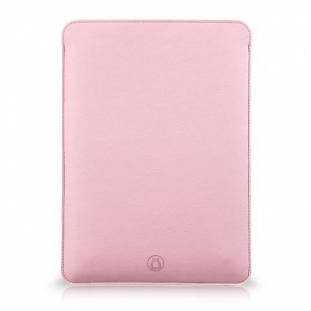 Husa laptop, MacBook, 13 inch, din piele PU, roz
