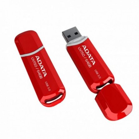 Stick Mem. USB3.0 ADATA UV150, 64GB, rosu