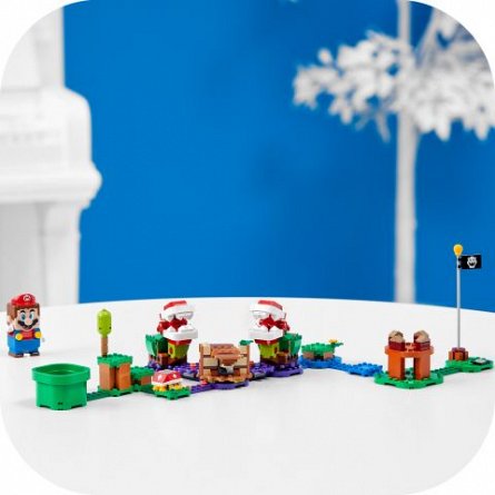 LEGO Super Mario - Set de extindere Provocare cu plante piranha 71382
