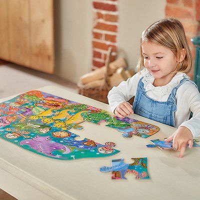 Puzzle de podea Distractia Sirenelor, Orchard Toys