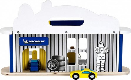 Statie reparatii masini cu spalatorie din lemn Michelin, Klein