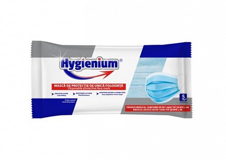 Masca medicinala tip IIR Hygienium, 5 buc-set