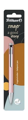 Pix Pelikan Snap K10, cu mecanism, M, albastru, corp metalic, Rose Gold