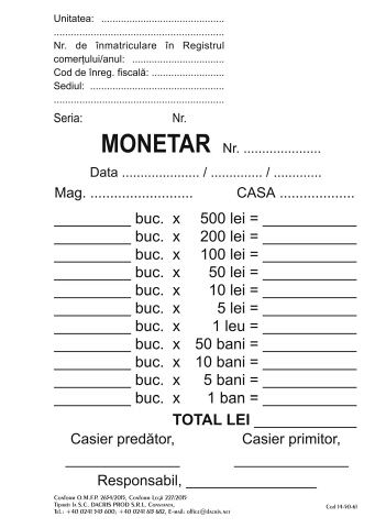 Monetar A6, set 3 carnete, 2 exemplare offset, 50 seturi pe carnet