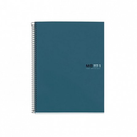 Caiet cu spira A5, 80 file, matematica, 2 perforatii, MiquelRius The Originals, bleumarin